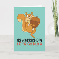 Niedlicher Eichhörnchen-Cartoon Fnuts Funny Birthd