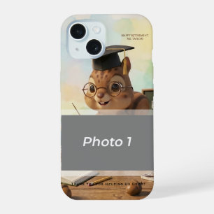 Niedlicher Eichhörnchen-Lehrer-Renteneintritt iPho iPhone 15 Hülle