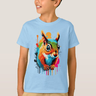 Niedlicher Eichhörnchen-T - Shirt - Eichhörnchenro