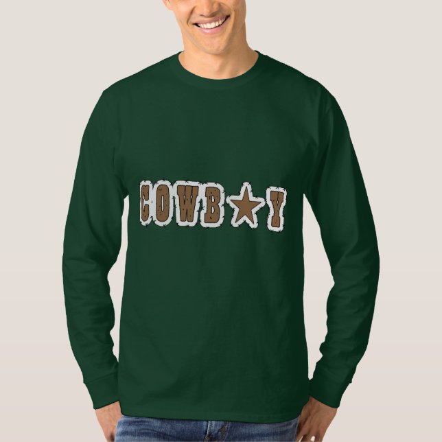 Niedlicher einfacher Cowboy T-Shirt (Vorderseite)