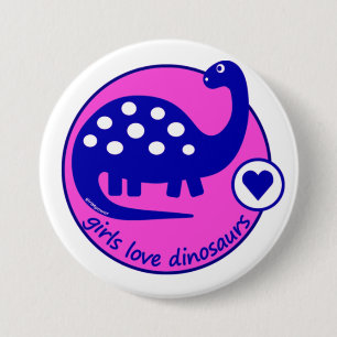 Niedlicher einfacher heller blauer rosa button