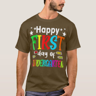 Niedlicher Einhorn-glücklicher erster Kindergarten T-Shirt