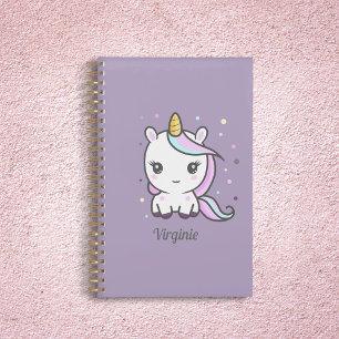Niedlicher Einhorn-Lila Planer