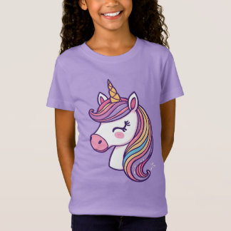 "Niedlicher Einhorn-Regenbogen-Kinder-T - Shirt" T-Shirt