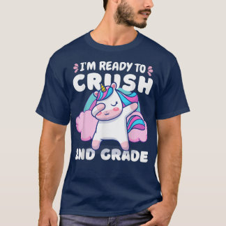 Niedlicher Einhornlehrer gibt zurück zur Schule T-Shirt