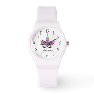 niedlicher Einhornname Armbanduhr
