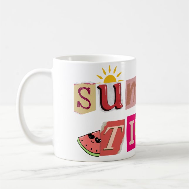 Niedlicher einmaliger Sommerzeiturlaub Kaffeetasse (Links)