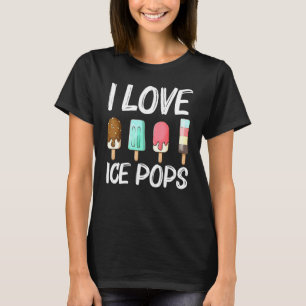 Niedlicher Eis Pop für Männer Eiscreme, gefroren T-Shirt