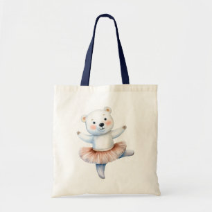 Niedlicher Eisbär Ballerina Tanzballerina Tragetasche