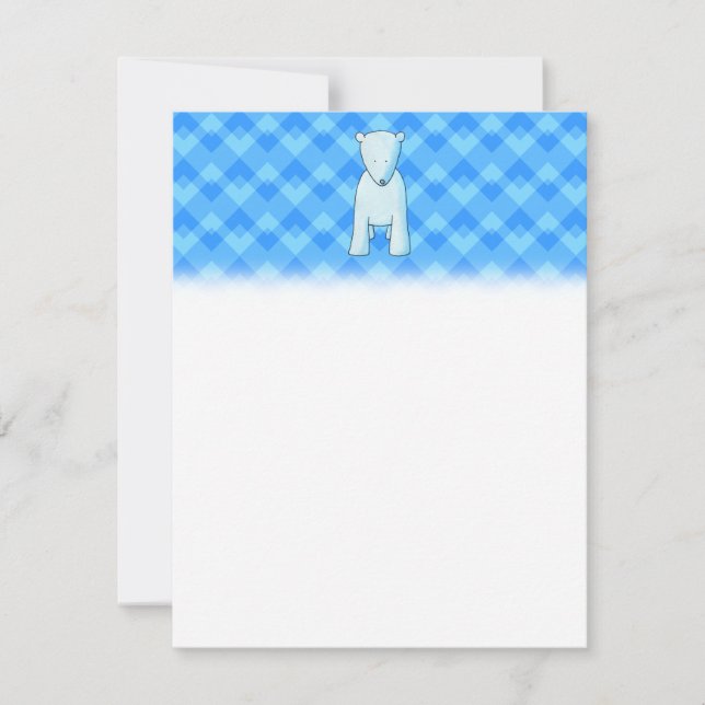 Niedlicher Eisbär. Einladung (Vorderseite)