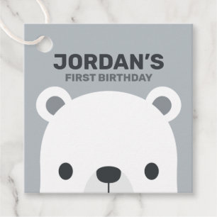 Niedlicher Eisbär Geburtstag Geschenkanhänger