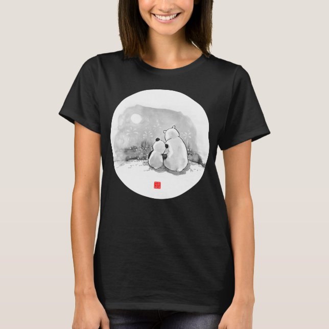 Niedlicher Eisbär Geschenk Gegenstand Niedlicher C T-Shirt (Vorderseite)