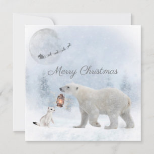 Niedlicher Eisbär Wild Weasel Weihnachten