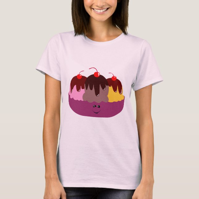 Niedlicher Eiscreme-T - Shirt (Vorderseite)
