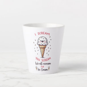 Niedlicher Eiscremepuffer Milchtasse