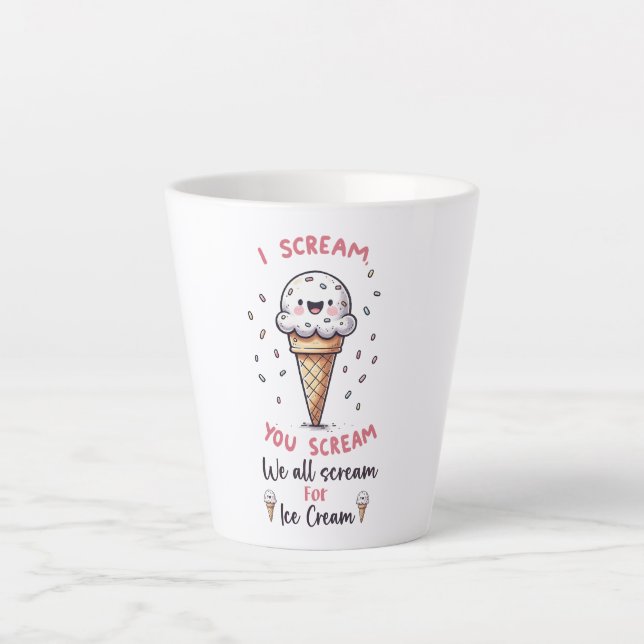 Niedlicher Eiscremepuffer Milchtasse (Vorderseite)