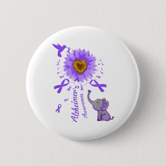 Niedlicher Elefant, an den ich dich erinnern werde Button (Vorderseite)