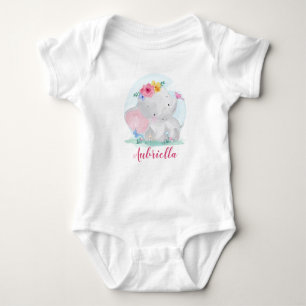 Niedlicher Elefant Baby Strampler