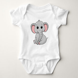 Niedlicher Elefant Baby Strampler