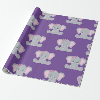 Niedlicher Elefant bedruckt Geschenkpapier