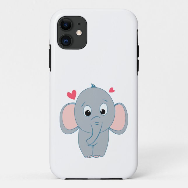 Niedlicher Elefant Case-Mate iPhone Hülle (Rückseite)