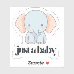 Niedlicher Elefant Die Sticker schneiden