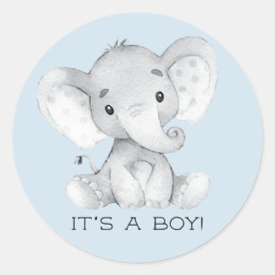 Niedlicher Elefant Es ist ein Boy-Gefallen Sticker
