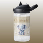 Niedlicher Elefant gibt Sternenjungen einen Namen Trinkflasche<br><div class="desc">CamelBak Eddy® Wasserflasche für Kinder. Personalisieren mit einem Namen. Diese Wasserflasche hat einen niedlichen Elefanten mit Sternen in den Farben braun und weiß.</div>