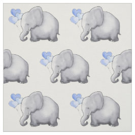 Niedlicher Elefant mit Herzen steigt Stoff