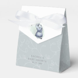 niedlicher Elefant mit Schmetterlingsdusche Geschenkschachtel