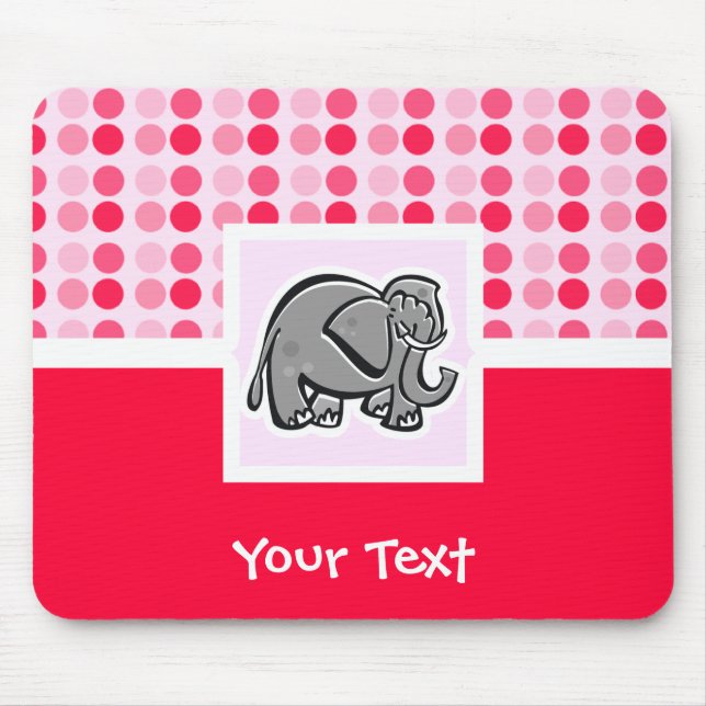 Niedlicher Elefant Mousepad (Vorne)