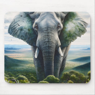 Niedlicher Elefant Nah Mousepad