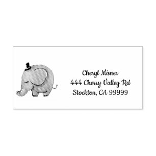 Niedlicher Elefant Personalisiert Permastempel