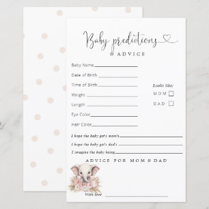 Niedlicher Elefant Pink Boho Girl Vorhersageempfeh