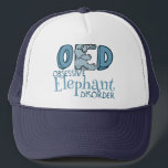 Niedlicher Elefant Truckerkappe<br><div class="desc">Ich habe eine obsessive Elefantenkrankheit. Ich Liebe niedliche Babyblauer Elefanten. Sie sind mein Lieblingstier.</div>