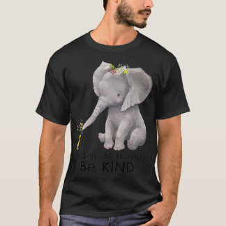 Niedlicher Elefant und Motivierend Kindheit T-Shirt
