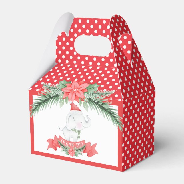 Niedlicher Elefant | Weihnachten Geschenkschachtel (Vorderseite)