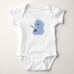 Niedlicher Elefantenjunge Cartoon Babybodysuit Baby Strampler