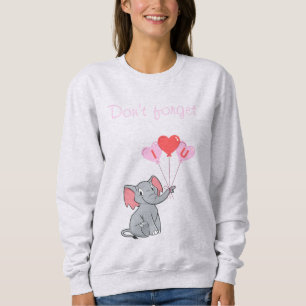Niedlicher Elefantenvalentin Sweatshirt