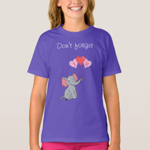 Niedlicher Elefantenvalentin T-Shirt