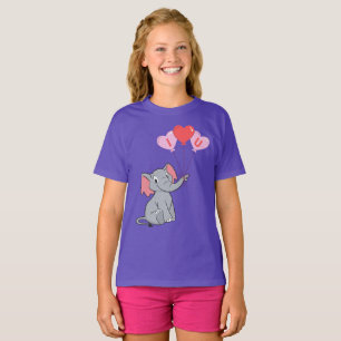 Niedlicher Elefantenvalentin T-Shirt