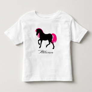 Niedlicher eleganter Name für Schwarz-weiße und Ho Kleinkind T-shirt