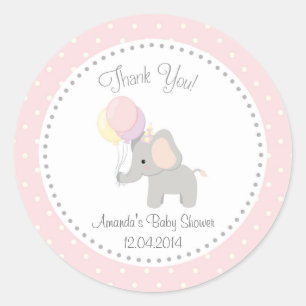 Niedlicher Elephant Baby Shower Sticker