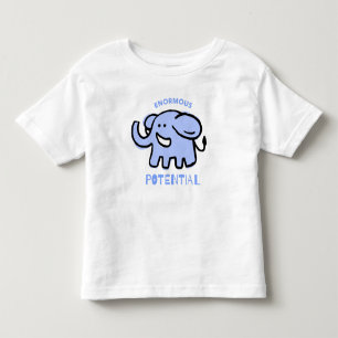 Niedlicher Elephant-Cartoon Kleinkind T-shirt