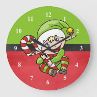 Niedlicher Elf mit Weihnachten Cane Frohe Weihnach