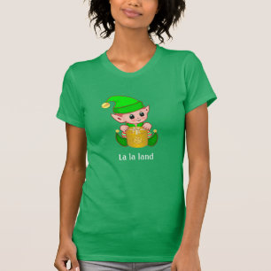 Niedlicher Elf und Personalisierter Text T-Shirt
