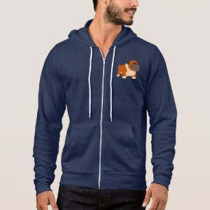 Niedlicher englischer Bulldoggen-Mann-ZipHoodie Hoodie