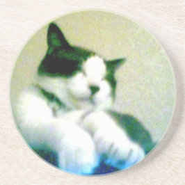 niedlicher entspannter Kitty Untersetzer