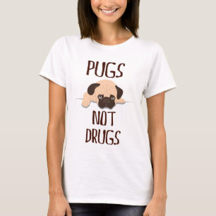 niedlicher Entwurf der Drogen der Mops-Möpse nicht T-Shirt