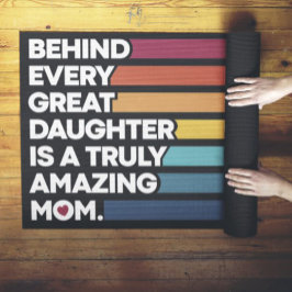 Niedlicher Entwurfstext für den Muttertag Yogamatte